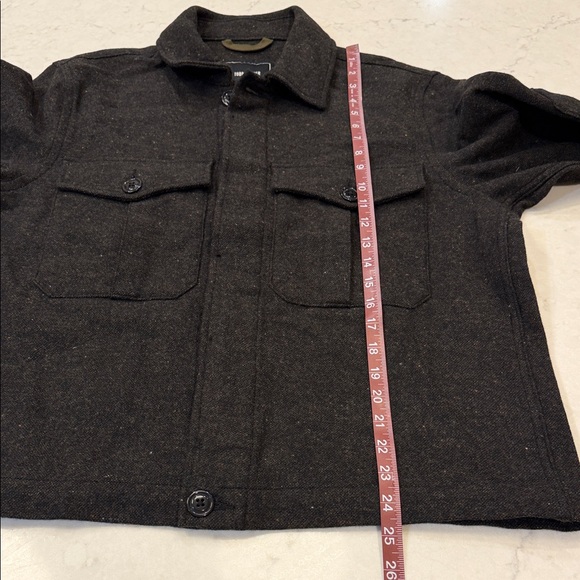 Todd Snyder Italian Boucle Knit Shirt Jacket Size Medium - Picture 8 of 10